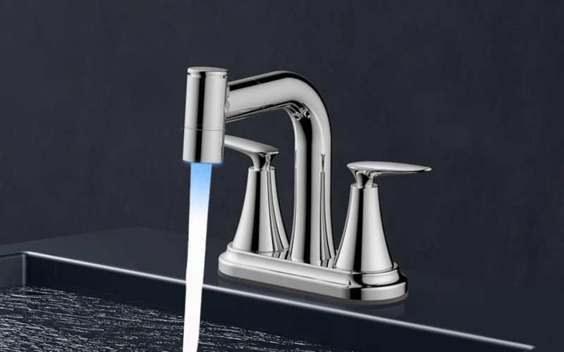 FB4251-E0 Pull Out 2 Handle  Lavatory Faucet