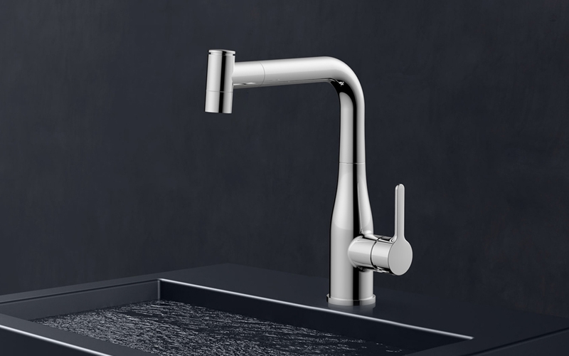 FK8360-C0 Single Handle Pull-down Kitchen Faucet